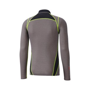 Mizuno Wool H/Zip Grey / Yellow