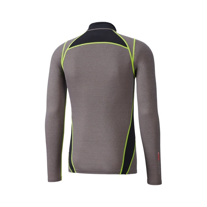 Mizuno Wool H/Zip Grey / Yellow