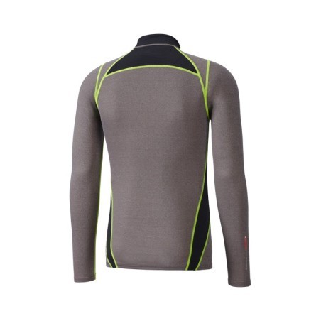 Mizuno Wool H/Zip Grey / Yellow