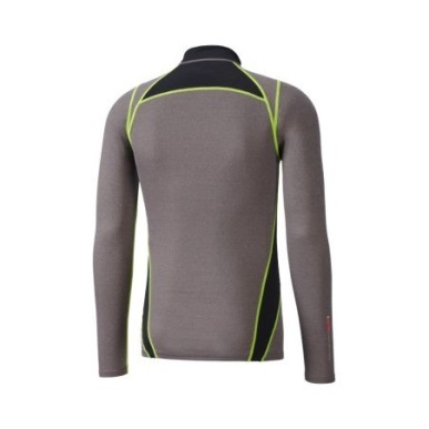 Mizuno Wool H/Zip Grey / Yellow
