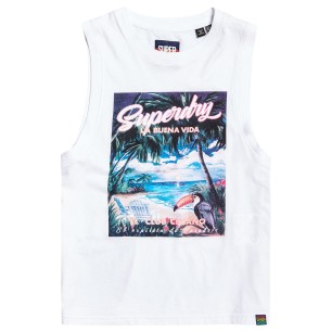 Débardeur Superdry pour femme avec imprimé graphique.