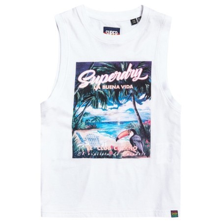 Débardeur Superdry pour femme avec imprimé graphique.