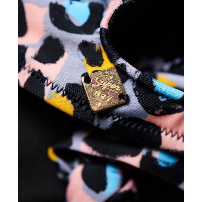 Superdry Aria Halter Bikini Top leona leopard