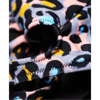 Superdry Aria Halter Bikini Top leona leopard