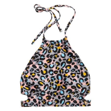 Superdry Aria Halter Bikini Top leona leopard