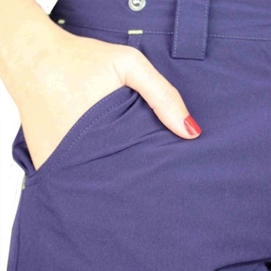 Vertical Aubrac Skort W Midnight Blue