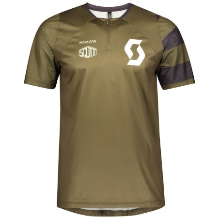 Scott Trail Vertic Zip s/sl Green moss