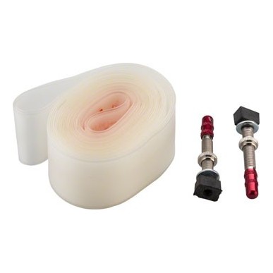  Flap Caffélatex Strip L - 26/27.5” (x2 - valves incluses) - pour jante 30-34mm ext