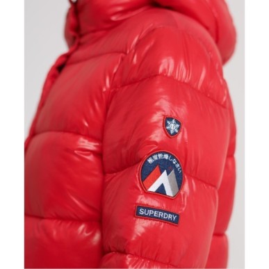 Bomber Superdry High Shine Toya Femme red