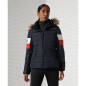 Doudoune Superdry Alpine Fur Luxe Femme Eclipse Navy