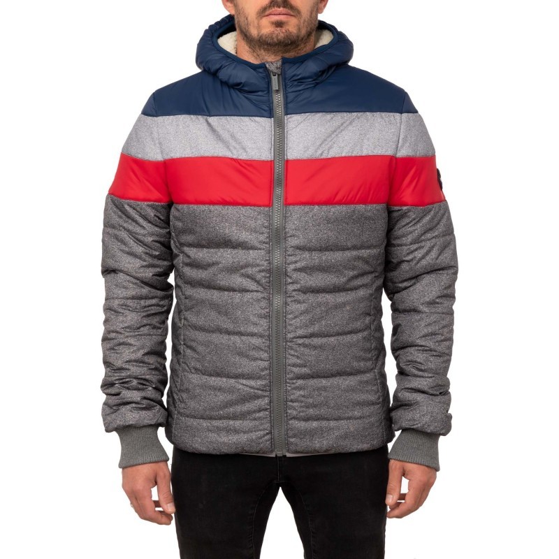 Pull in Doudoune Capuche GreyRainBo