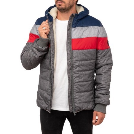 Pull in Doudoune Capuche GreyRainBo