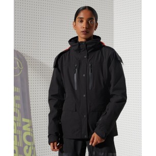 Veste Superdry Motion Steeze Waisted Femme Black