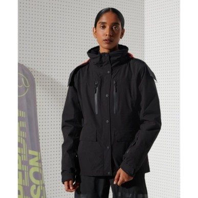 Veste Superdry Motion Steeze Waisted Femme Black