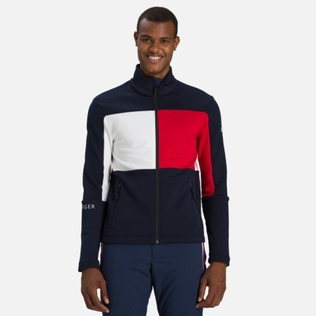 Rossignol Global stripe full zip dark navy