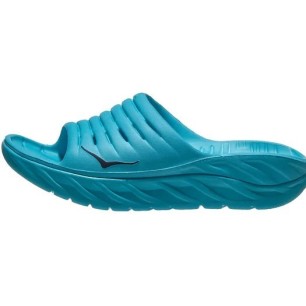 Hoka Ora Recovery Slide Unisexe scuba blue / bellwether blue