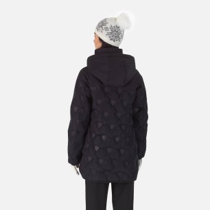 Rossignol Welded Quilt Shield Long Jacket Femme black