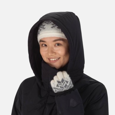 Rossignol Welded Quilt Shield Long Jacket Femme black