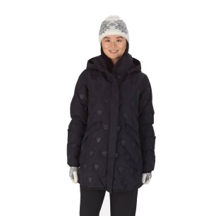 Rossignol Welded Quilt Shield Long Jacket Femme black