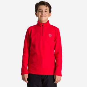 Rossignol 1/2 Zip Fleece Boy red