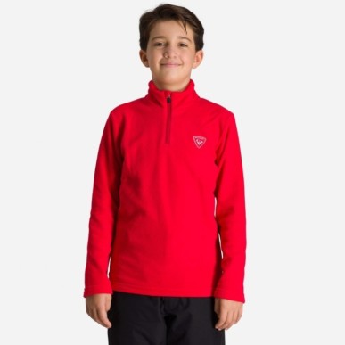 Rossignol 1/2 Zip Fleece Boy red