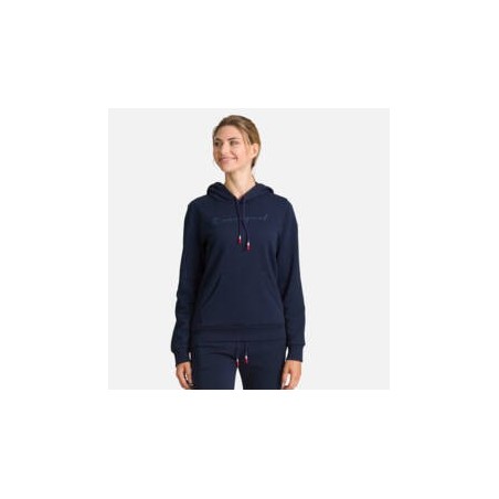 Rossignol Logo Sweat Hood Fleece Femme dark navy