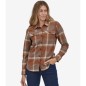 Patagonia L/S Organic Cotton MW Fjord Flannel Femme dusky brown