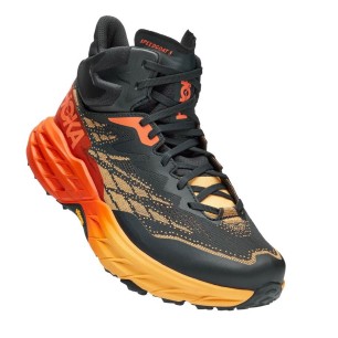 Hoka Speedgoat 5 Mid GTX blue graphite / amber yellow