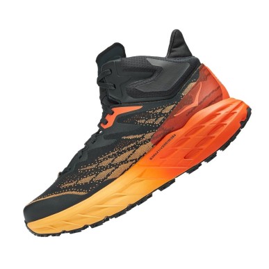 Hoka Speedgoat 5 Mid GTX blue graphite / amber yellow
