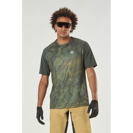 Picture Osborn Print SS Tech Tee geology green