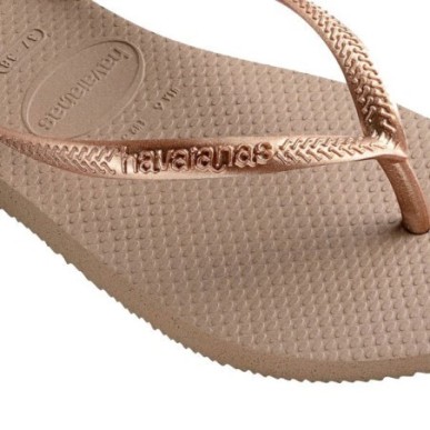 Havaianas Tongs Slim Femme rose gold