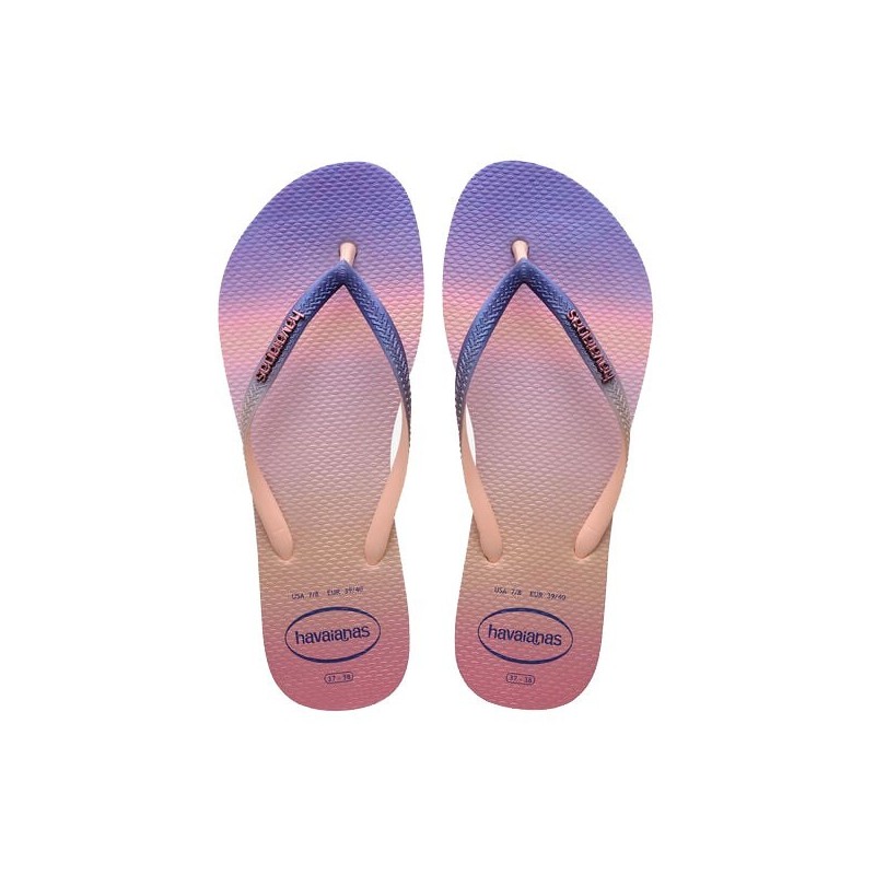 Havaianas Tongs Slim Gradient Femme sunset / ballet rose