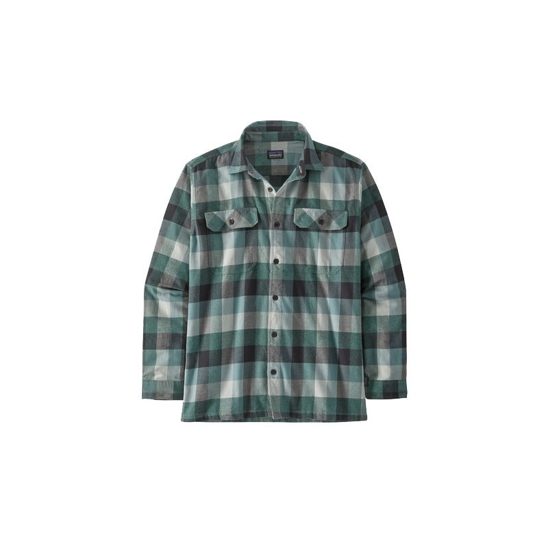 Patagonia L/S Organic Cotton MW Fjord Flannel nouveau green