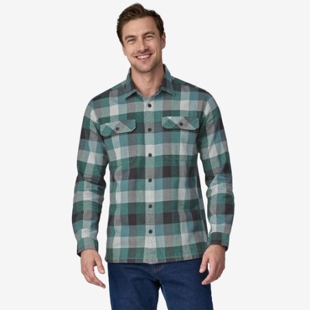 Patagonia L/S Organic Cotton MW Fjord Flannel nouveau green