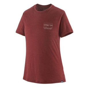 Patagonia Cap Cool Merino Graphic Tee Femme sequoia red