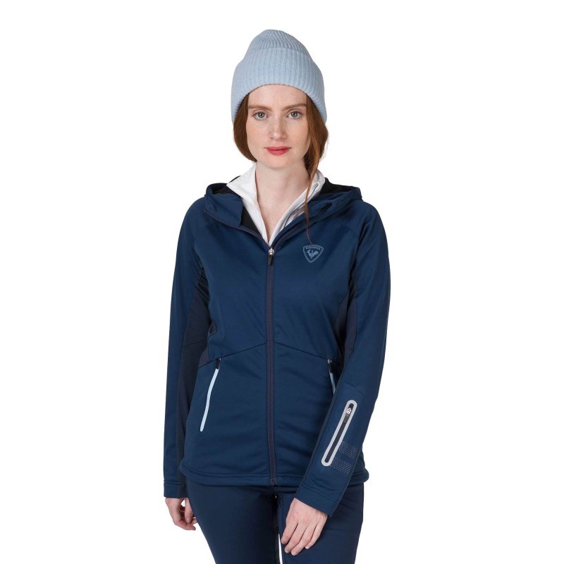 Rossignol Softshell Hoodie Jacket Femme dark navy