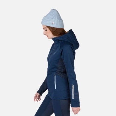 Rossignol Softshell Hoodie Jacket Femme dark navy