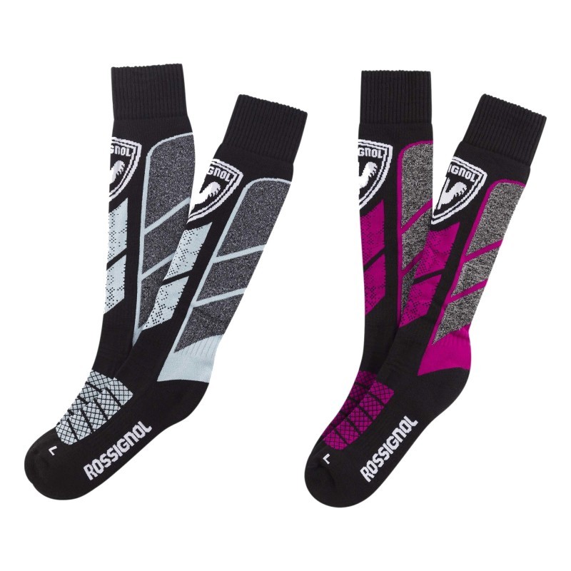 Rossignol Thermotech 2 paires Chaussettes Femme black