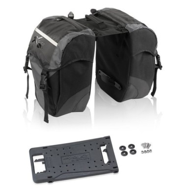 XLC BA-S63 SACOCHE CARRYMORE POUR PORTE-BAGAGES XLC 29x14x34 cm 30 LITROS NOIR