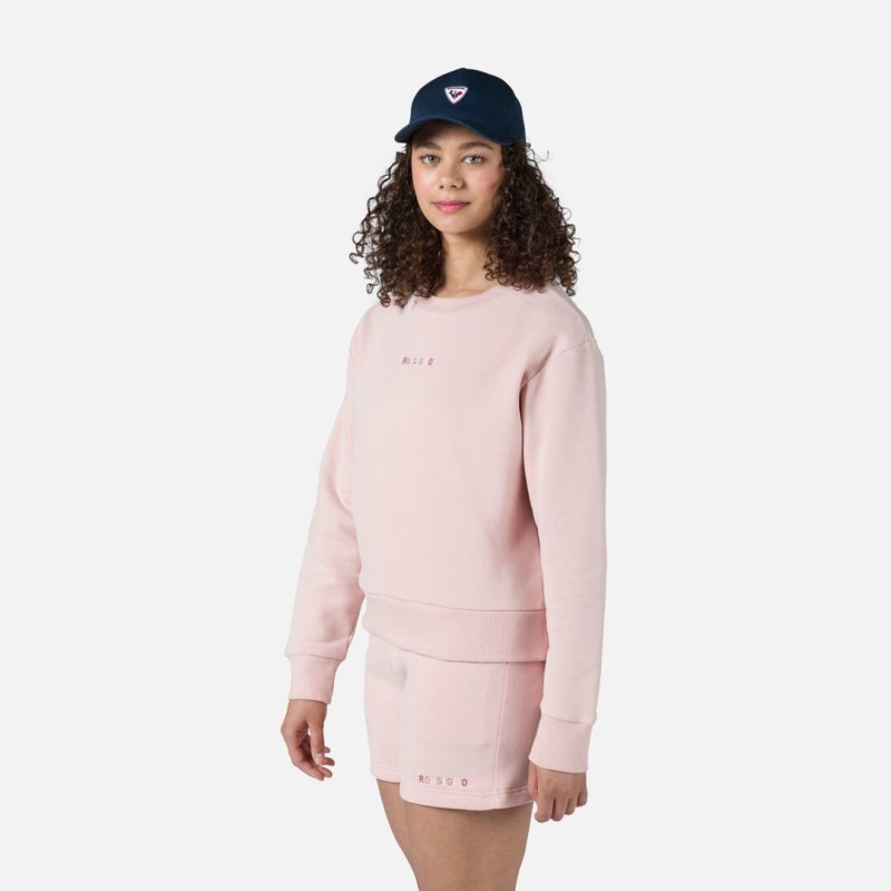 Rossignol Embroidery RN Sweat Femme powder pink