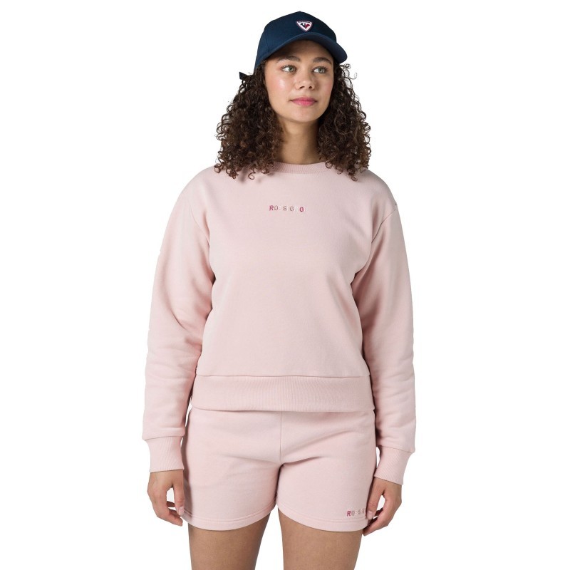 Rossignol Embroidery RN Sweat Femme powder pink
