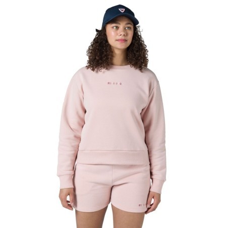 Rossignol Embroidery RN Sweat Femme powder pink