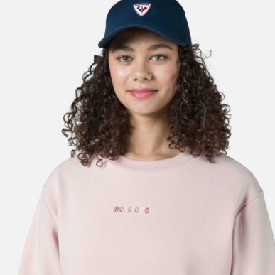 Rossignol Embroidery RN Sweat Femme powder pink