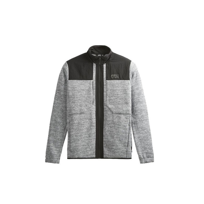 Picture Dauwy Fleece grey melange / black