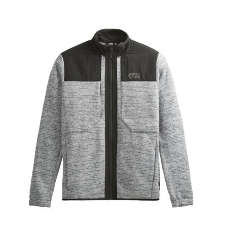 Picture Dauwy Fleece grey melange / black