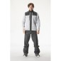Picture Dauwy Fleece grey melange / black