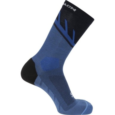 Salomon Socks Speedcross Crew french blue / carbon