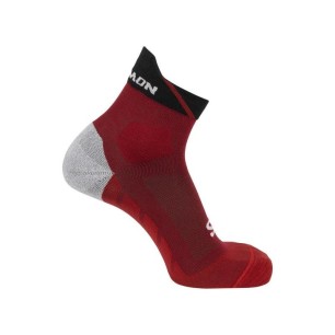 Salomon Socks Speedcross Ankle red dahlia / black
