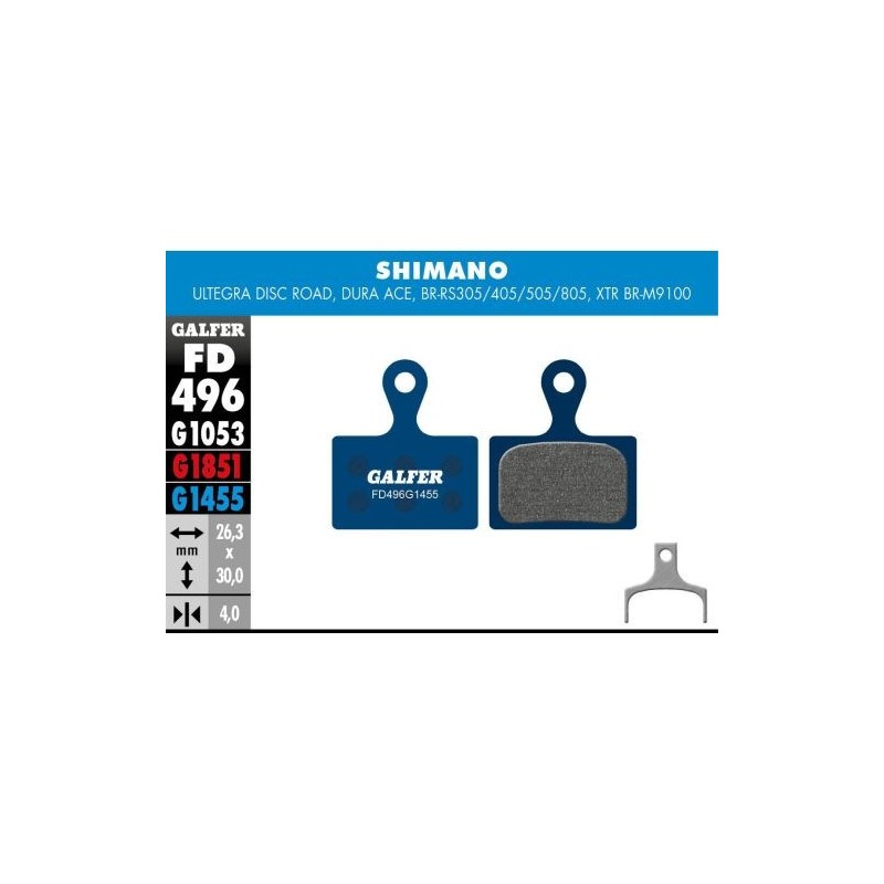 Plaquettes Galfer Shimano Ultegra Bleu