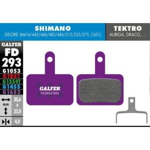 Plaquettes Galfer Shimano Deore Violet